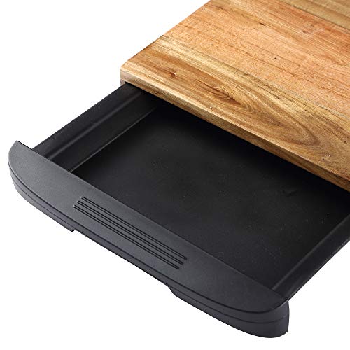 Bergner Natural Tabla de Corte, Madera, Con cajón