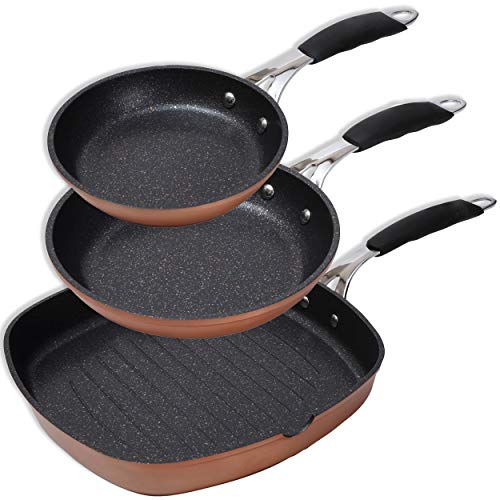 BERGNER PK1627 Set De Sartenes, Aluminio Forjado, Copper
