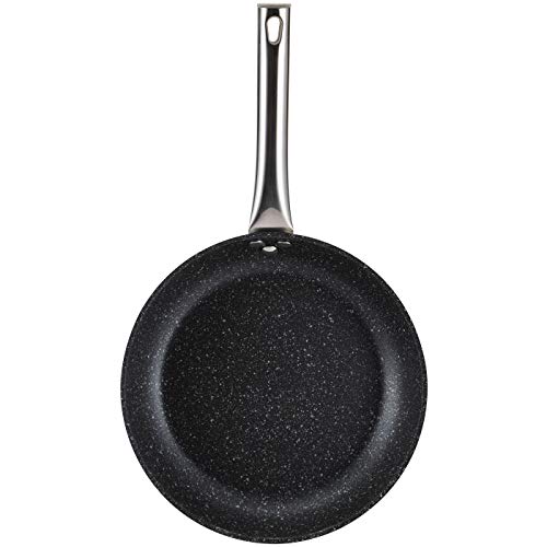 Bergner Set Neon Silver: sartenes Ø20 y Ø24 y para crepes Ø24 cm, aluminio forjado, antiadherente mármol, inducción, con mangos tubulares en acero inoxidable