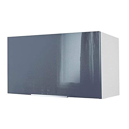 Berlenus CH6HG - Mueble Alto de Cocina para Cubrir la Campana (60 cm), Color Gris Brillante