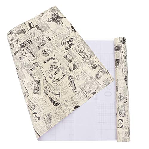 BESPORTBLE 1 Rollo de Papel Tapiz de Periódico Pegatina Pvc Retro Papel Tapiz Impermeable Papel Tapiz de Escritorio Decorativo Etiqueta de La Pared para El Hogar
