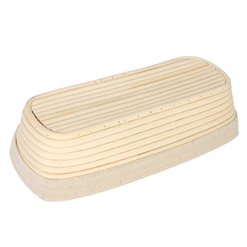 bestomz cesta lievitazione Pan Cesta para el pan (ratta con revestimiento de tela 30.5 cm rectangular