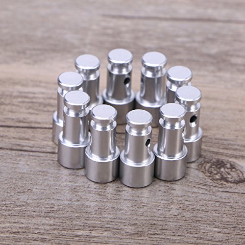 BESTONZON 10 Piezas de reemplazo Universal Flotante y sellador para ollas a presión-1.9x0.9x0.7cm (Plata)