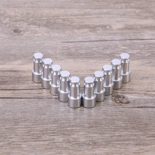 BESTONZON 10 Piezas de reemplazo Universal Flotante y sellador para ollas a presión-1.9x0.9x0.7cm (Plata)