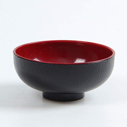 BESTONZON Cuenco pequeño estilo japonés para sopa, 4 unidades, estilo japonés Miso con tapa, cuenco para sopa