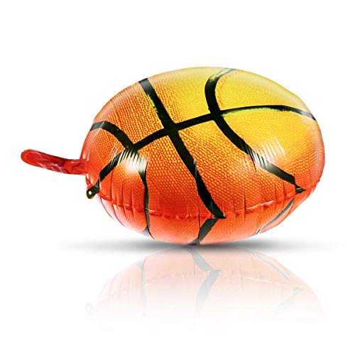 BESTOYARD Globos de Aluminio de Baloncesto para Decoración de Fiesta de Cumpleaños de Niños 10pcs