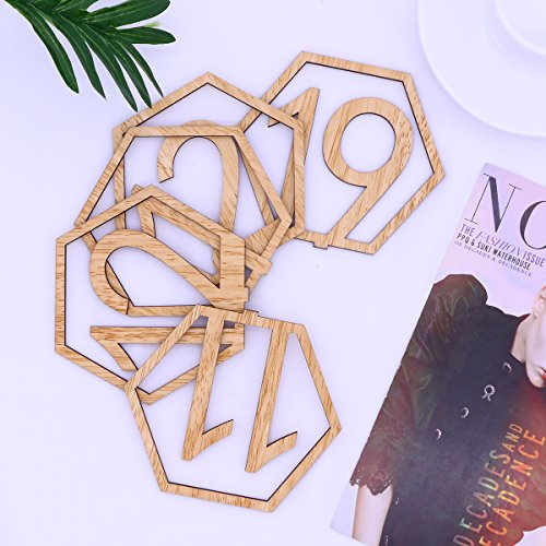 BESTOYARD Números de Madera para Mesas Decoración Bodas Vintage 1-20
