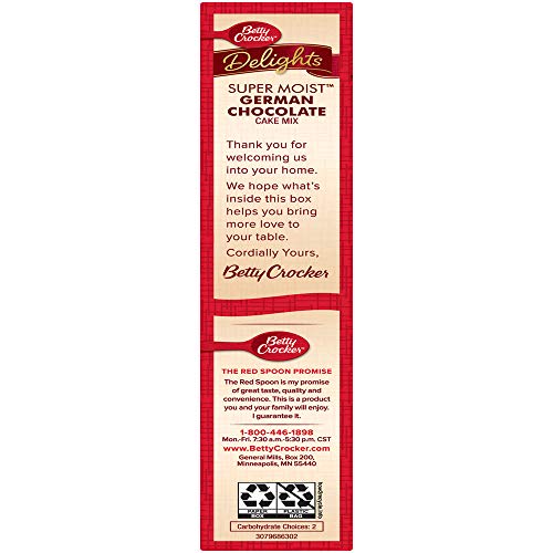 Betty Crocker Super Moist German Chocolate Cake Mix – 15.25 oz by Betty Crocker