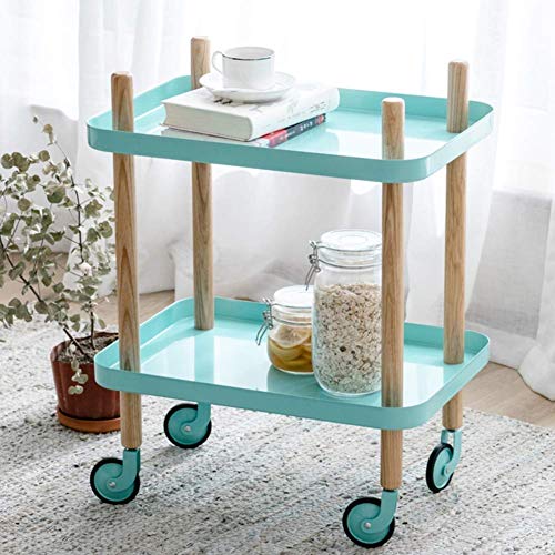 BGTRRYHY Carrito de Cocina Comedor Carritos de Servicio Carrito de Cocina nórdico Carrito de Comida Carrito de Almacenamiento Carrito móvil Pequeño Coche Comedor multifunción