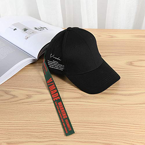 B/H Gorra de Béisbol Trekking Camping,Sombreros de Hip-Hop con sombrilla para Hombres y Mujeres, Gorras de béisbol con Letras largas-2_