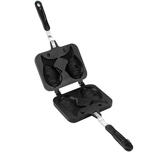 Bhyim Taiyaki - Molde para Tartas, Forma de pez, Molde con 2 Lados para cocinar en casa