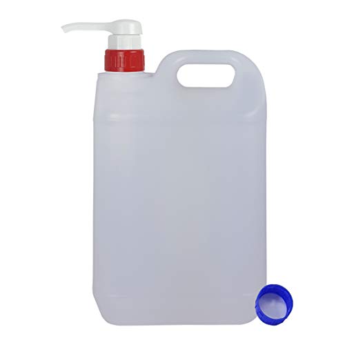 Bidón Garrafa Plástico 5 litros con dosificador 30 ml. 1 Garrafa+1 Dosificador.