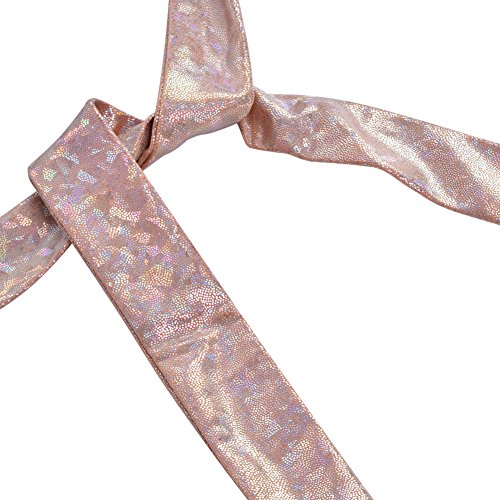 Bikini de Tres Piezas para niños Sirena Bikini Sea-Maid Traje de baño para niños Traje de baño Creativo con Cola de pez (Color de Carne)(140)