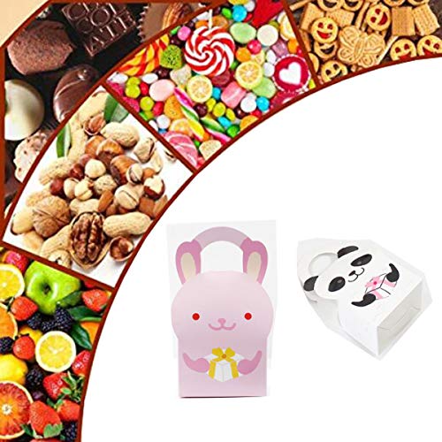 Biluer 30PCS Bolsas Regalo Cumpleaños Bolsa de Caramelos Bolsas de Papel Boda de la Barra de Regalo del Partido Bolsas de Papel para niños Candy Cookie Cupcake Toy 6 Diferentes Patrones
