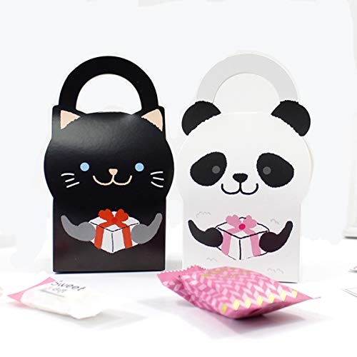 Biluer 30PCS Bolsas Regalo Cumpleaños Bolsa de Caramelos Bolsas de Papel Boda de la Barra de Regalo del Partido Bolsas de Papel para niños Candy Cookie Cupcake Toy 6 Diferentes Patrones