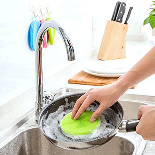 Binglinghua silicona estropajo esponja de limpieza para lavar platos antibacterial cocina herramientas
