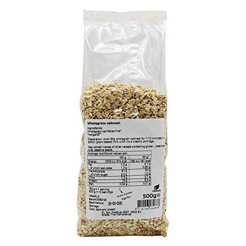BioKitchen - Copos de avena integrales ecológicos (8 paquetes de 500 g)