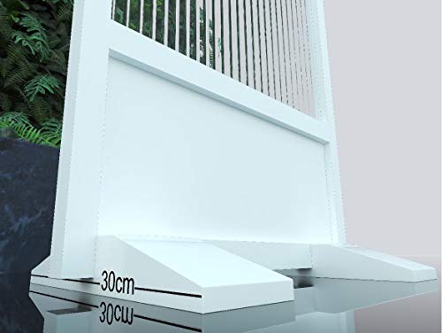 Biombo Blanco Separador Anticontagio para Bares, restaurantes, peluquerías 100x180cm Fabricado en España