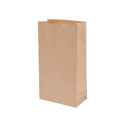 BIOZOYG Bolsas pequeñas Papel Kraft I Papel marrón orgánico Bolsa Regalo I Bolsa de Papel Bolsa reciclable con Piso I Bolsas con Base sin blanquear I Bolsa Biodegradable con Base tamaño S