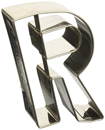 Birkmann 1010712210 Galletas Forma Letra R, 6 cm, plástico, Gris, 5 x 3 x 2 cm