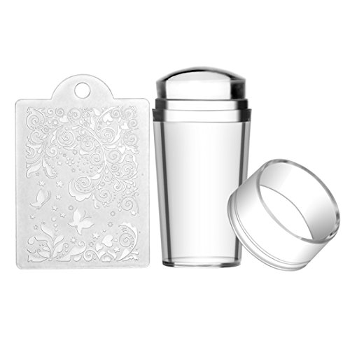 Biutee Nail Art Stamping 30pcs Placas Estampacion Uñas para Manicura +2pcs Sello de Silicona +2 pcs Rascador +1 pcs Bolsa para Placas