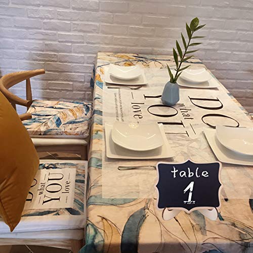 BJ-SHOP Pizarras Decorativas,Mini Pizarras Tablero Negro de Madera para la Fiesta de Bodas Número de Mensajes de Mensajes de Comida Decorativos