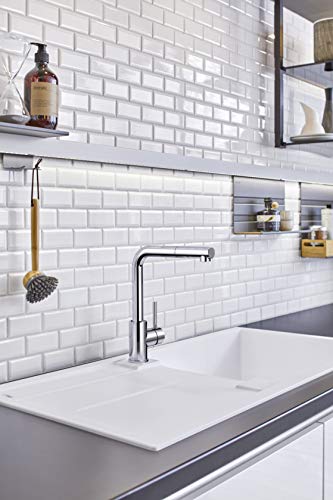Blanco MILA-S – Grifo de Cocina con Caño Extraíble para el Fregadero – Alta Presión – Cromado – 519810