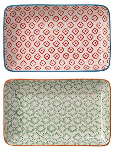 Bloomingville Juego de 2 platos Emma