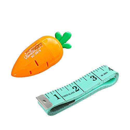 Bobury 150cm / 60"Cuerpo de medición de la Regla Costura a Medida Cinta métrica Suave Plana (Color al Azar)