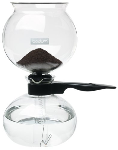 Bodum Pebo Cafetera de vacío, Negro, Centimeters