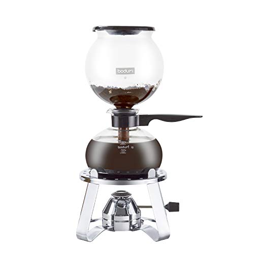 Bodum Pebo Cafetera de vacío, Negro, Centimeters