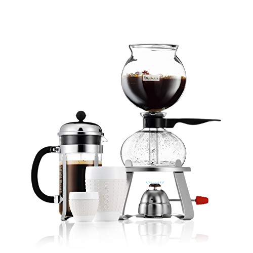 Bodum Pebo Cafetera de vacío, Negro, Centimeters