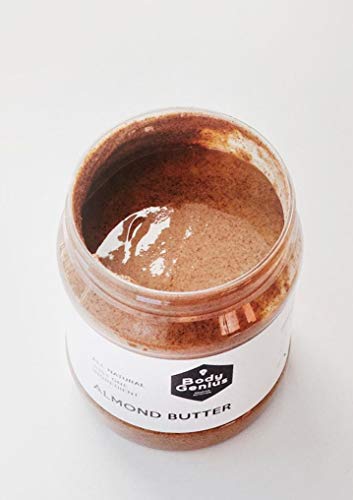 BODY GENIUS Manteca de Almendras. 1000g. Solo Almendras Tostadas. 100% Natural. Rica en Proteína y Fibra. Sin Azúcar y Sin Sal. Hecho en España.