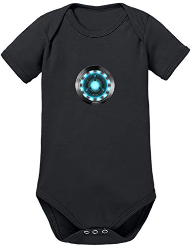Body para bebé de TShirt-People Arc Reactor negro 3-6 Meses