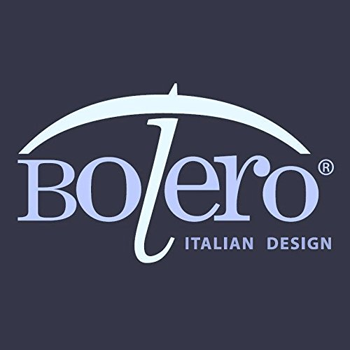 BOLERO OMBRELLI - Paraguas portátil mini plegable, resistente al viento, de alta calidad, apertura manual, tejido Pongee blanco y negro, tamaño de bolsillo, 5 secciones, fibra y aluminio Lunares
