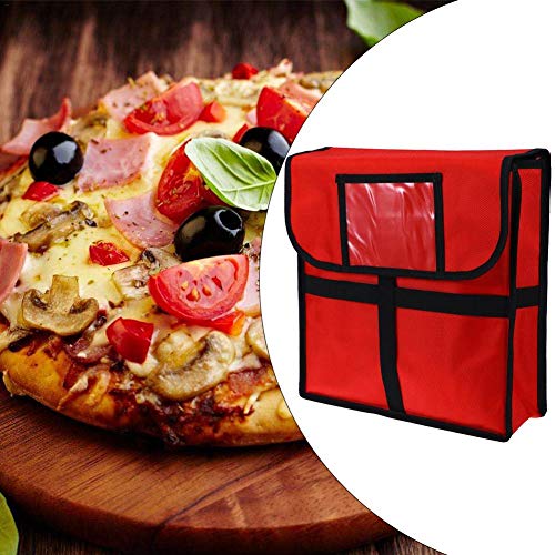 Bolsa de entrega de pizza con aislamiento Bolsas de entrega de pizza con papel de aluminio, Oxford Bolsa de almacenamiento de conservación de pizza con aislamiento térmico para pizza de 6-11 pulgadas