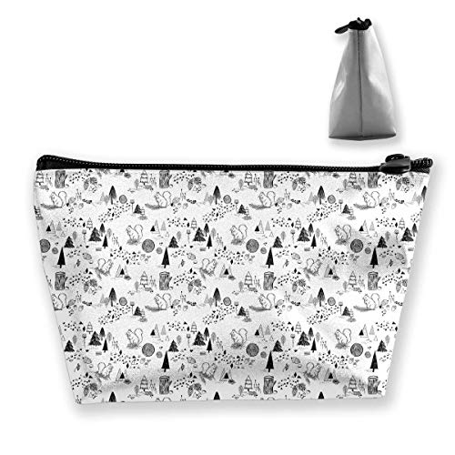Bolsa de Maquillaje Bolsa de Almacenamiento Trapezoidal Química Ciencia Getty Laboratorio Bolsa de cosméticos portátil Bolsa de Viaje móvil para Mujer
