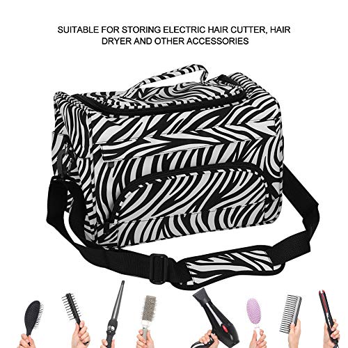 Bolsa de maquillaje de viaje, Organizador de herramientas de peluquería multifuncional, Estuche de peluquería de gran capacidad, con correa para el hombro, para peluquería