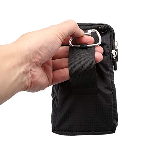 Bolsa de Teléfono Celular, Cintura Bolsas Teléfono Hombre, 6.5" Funda del Teléfono Bolsa de Celular Pouch Bandolera de Mujer Cruzado con Correa de Hombro Monedero de Bolsillo con Cintura Gancho