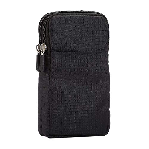 Bolsa de Teléfono Celular, Cintura Bolsas Teléfono Hombre, 6.5" Funda del Teléfono Bolsa de Celular Pouch Bandolera de Mujer Cruzado con Correa de Hombro Monedero de Bolsillo con Cintura Gancho