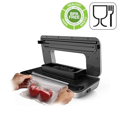 Bolsa para envasado al vacio 280x350 gofrada (100 Unidades) para Todo Tipo de envasadora doméstica, Foodsaver, Lacor, Caso, tre Spade, etc.