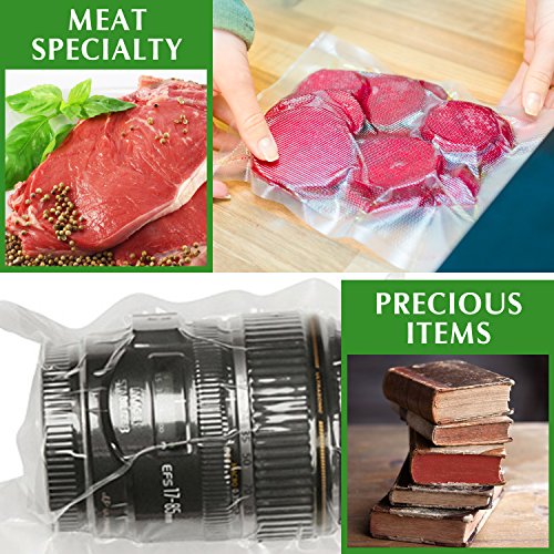 Bolsas Vacío,rollo-envasar al-vacio,Alimentos-Profesional - Certificación de seguridad de grado alimenticio(28x300cm(6 rolls)