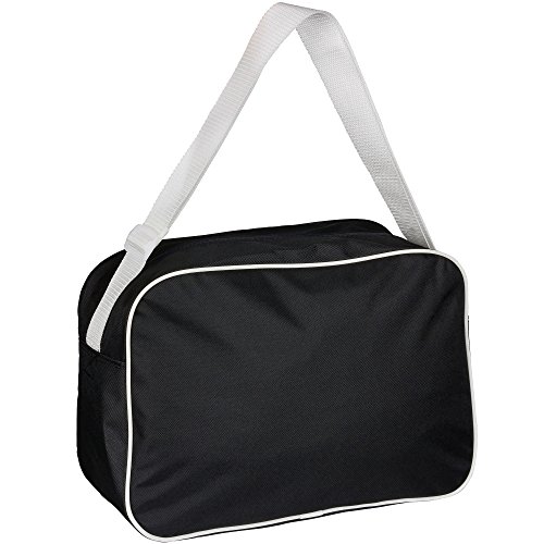 Bolso bandolera de catering unaexperta negro retro