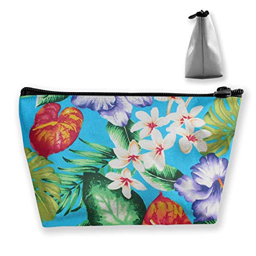 Bolso cosmético para Mujer Lily Purple Flower Maquillaje multifunción Bolso portátil Bolso Recibir Bolso, Trapecio