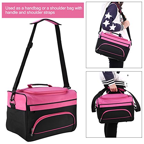 Bolso Hombro para Herramientas de Peluquería, Estuches de Almacenamiento Peluquería Portátiles, Gran Capacidad, para Secador de Pelo y Plancha de Pelo y Tijeras y Peine