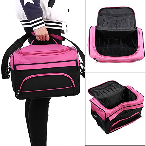 Bolso Hombro para Herramientas de Peluquería, Estuches de Almacenamiento Peluquería Portátiles, Gran Capacidad, para Secador de Pelo y Plancha de Pelo y Tijeras y Peine