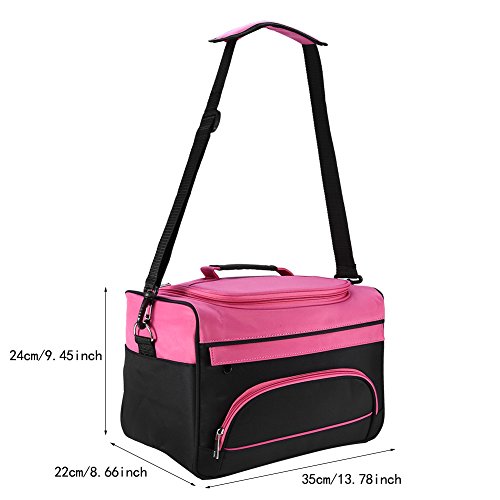 Bolso Hombro para Herramientas de Peluquería, Estuches de Almacenamiento Peluquería Portátiles, Gran Capacidad, para Secador de Pelo y Plancha de Pelo y Tijeras y Peine