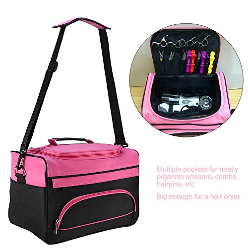 Bolso Hombro para Herramientas de Peluquería, Estuches de Almacenamiento Peluquería Portátiles, Gran Capacidad, para Secador de Pelo y Plancha de Pelo y Tijeras y Peine