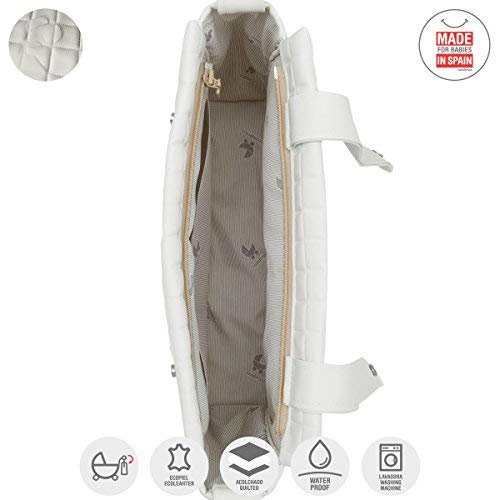 Bolso Panadera Gofre Beige 13X40X33 Cm