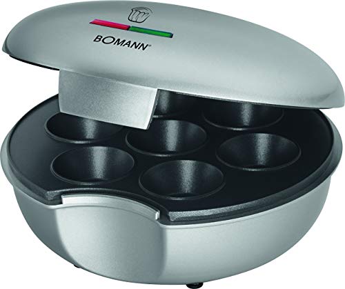 Bomann MM 5020 Máquina de hacer donuts o rosquillas, 900 W, Acero Inoxidable, Plateado